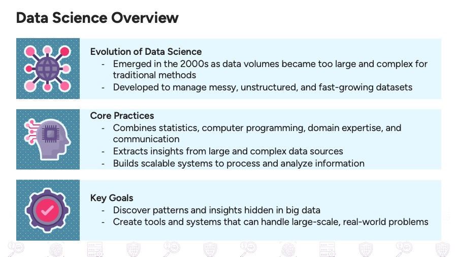 CS331 – Statistics vs Analytics vs Data Science